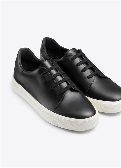 best black leather sneakers men